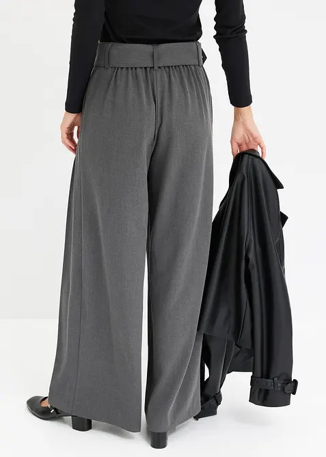 Pantaloni larghi in misto viscosa fluente, bonprix