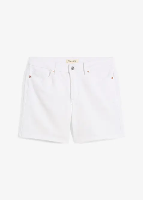Bermuda in jeans, vita media, bonprix