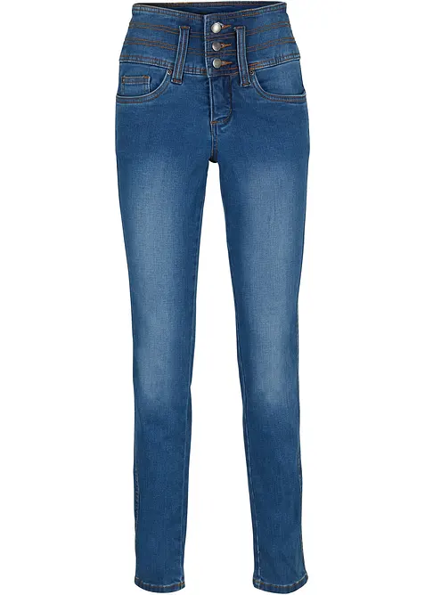 Jeans modellanti slim, vita alta, bonprix