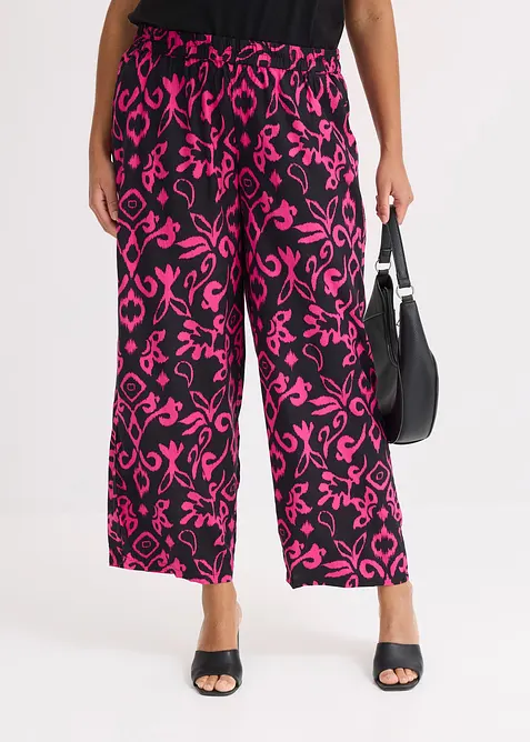 Pantaloni larghi in viscosa fluida, bonprix