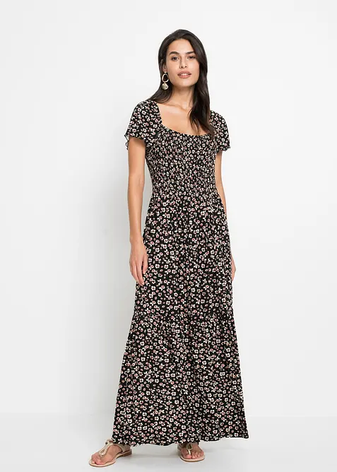 Abito lungo in misto viscosa, bonprix