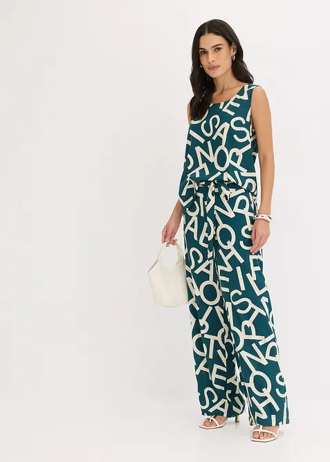 Pantaloni larghi con cintura da annodare, bonprix