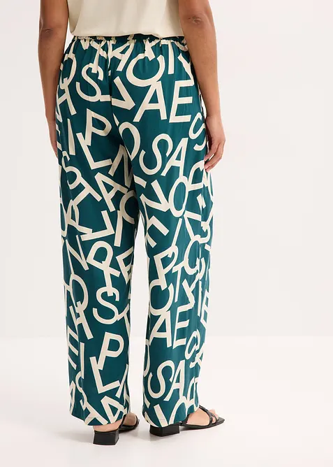 Pantaloni larghi con cintura da annodare, bonprix