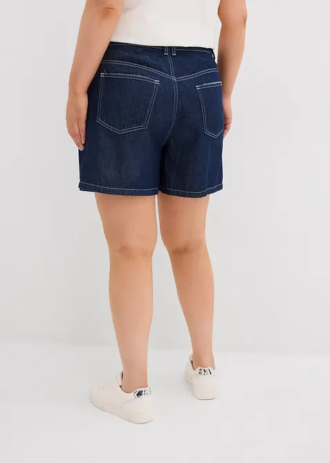 Shorts di jeans, vita alta, bonprix