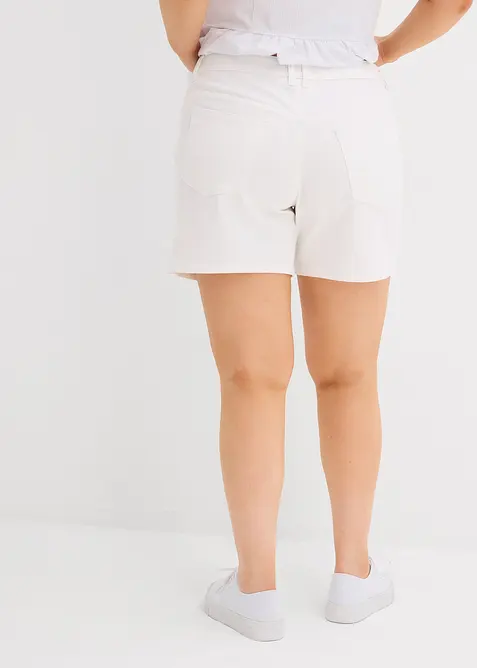 Bermuda in jeans, vita media, bonprix