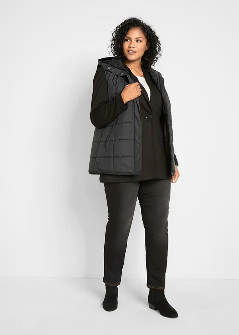 Jeans termici a gamba dritta con girovita comodo, vita media, bonprix