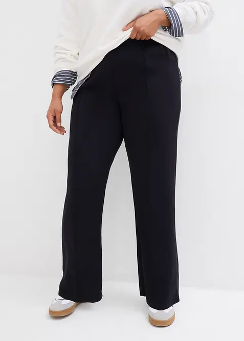 Pantaloni in felpa con viscosa, bonprix