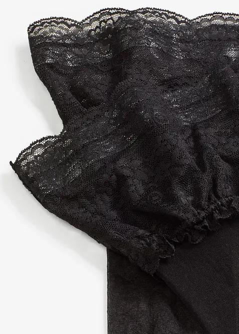 Collant autoreggenti con pizzo 20 den, bonprix