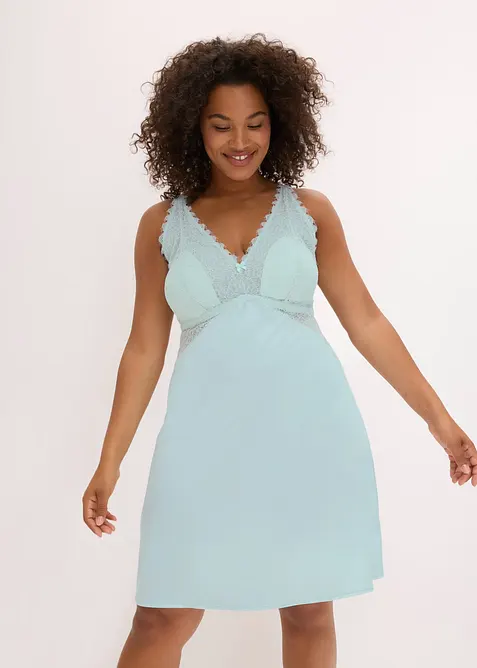 Sottoveste con materiale lucido, bonprix