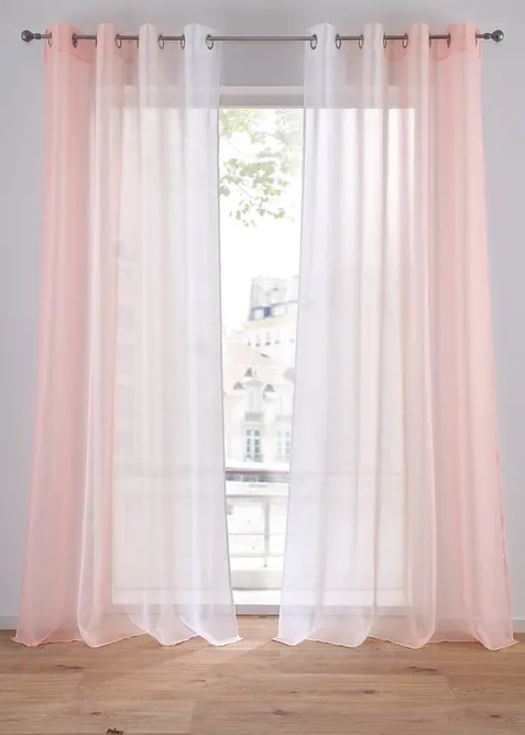 Tenda con poliestere riciclato e colori sfumati (pacco da 2), bonprix