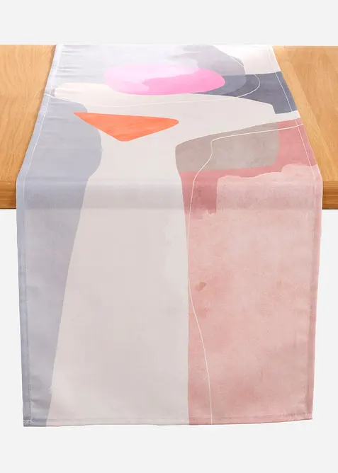 Runner tavolo idrorepellente con fantasia grafica, bonprix