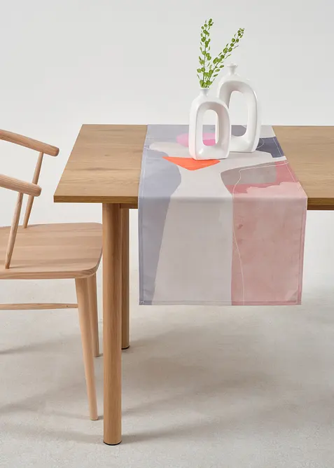 Runner tavolo idrorepellente con fantasia grafica, bonprix