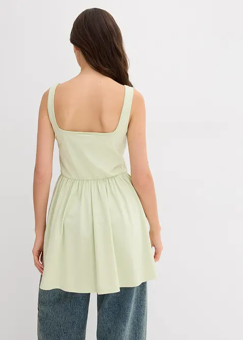 Top lungo in misto cotone elasticizzato, bonprix