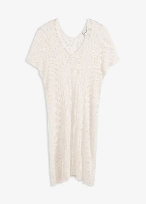 Copricostume in viscosa fluente effetto uncinetto, bonprix