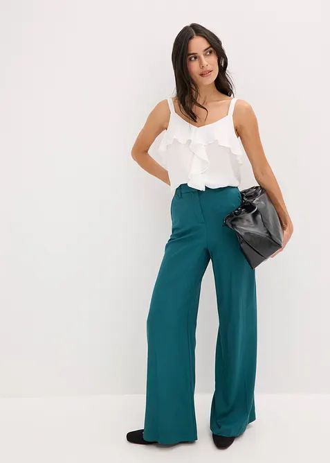 Pantaloni larghi in viscosa fluente, bonprix