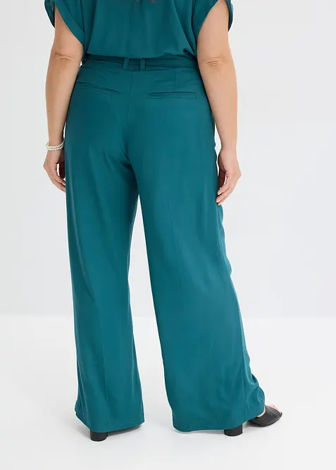 Pantaloni larghi in viscosa fluente, bonprix