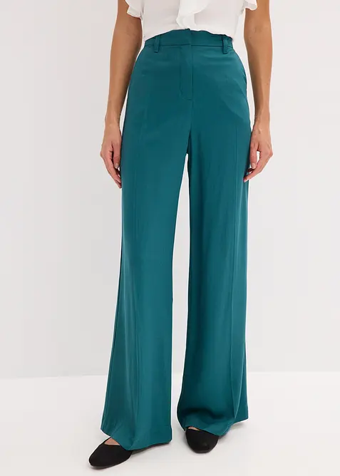 Pantaloni larghi in viscosa fluente, bonprix