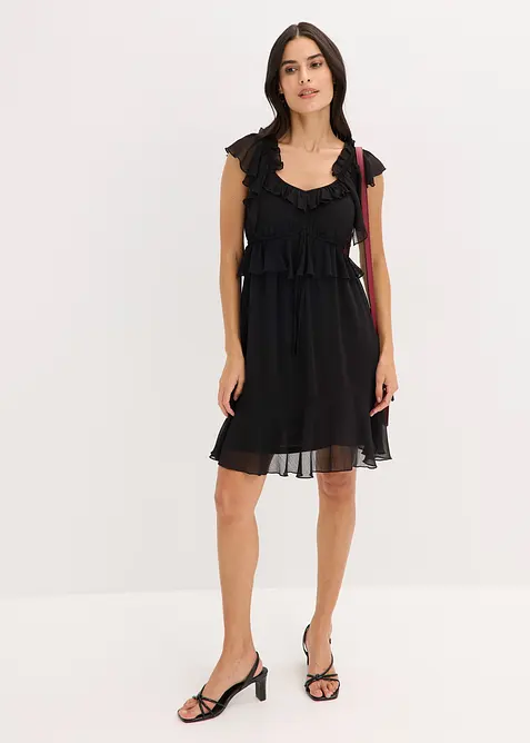 Abito di chiffon svasato, bonprix