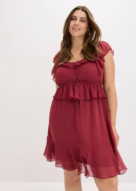 Abito di chiffon svasato, bonprix