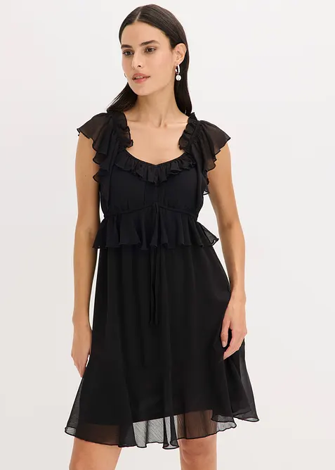 Abito di chiffon svasato, bonprix