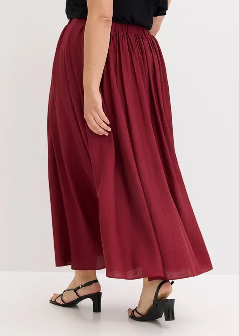 Gonna lunga in crinkle strutturato, bonprix