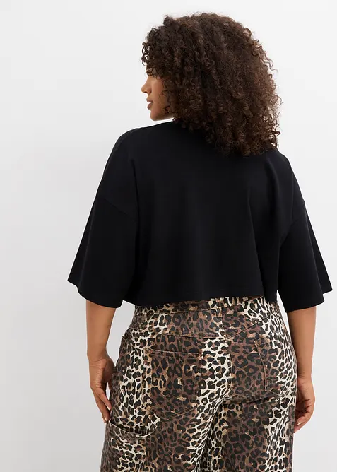 T-shirt cropped in puro cotone biologico, bonprix