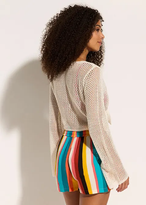 Cardigan copricostume traforato, bonprix