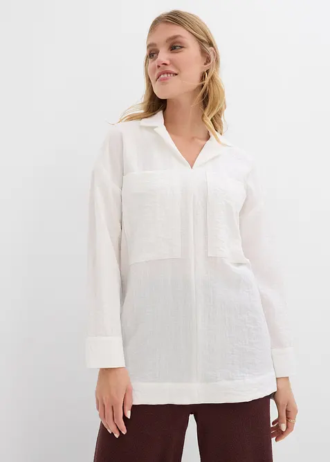 Camicia in misto viscosa fluente, bonprix