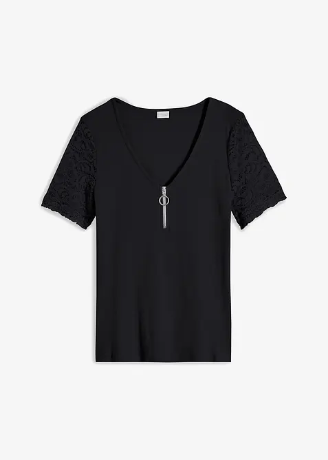 Maglia di cotone a costine, bonprix