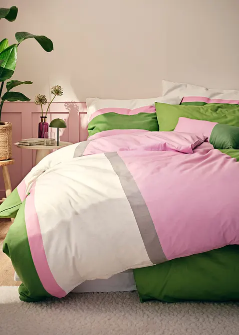 Biancheria da letto in color block, bonprix