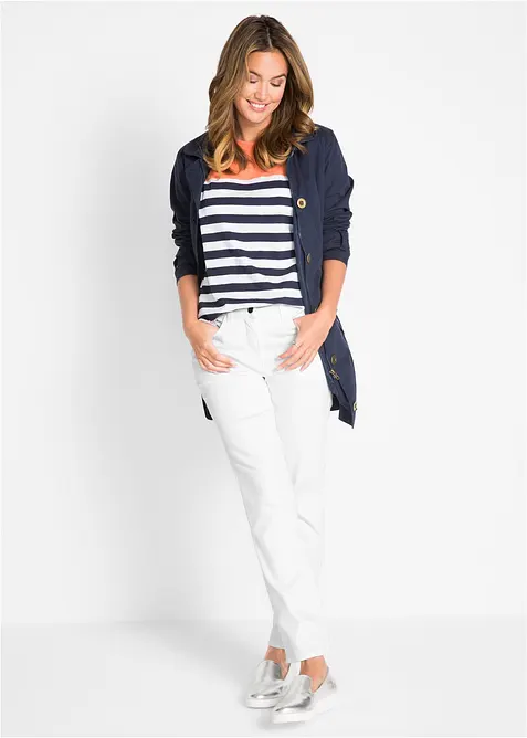 Jeans elasticizzati straight, vita media, bonprix