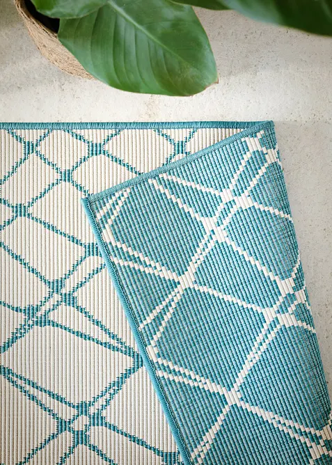 Tappeto da interno ed esterno double-face con motivo moderno, bonprix