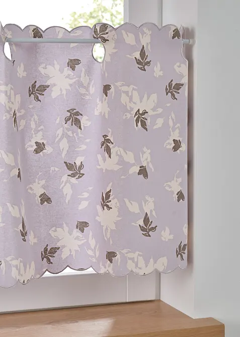 Tenda a vetro in cotone biologico con stampa floreale, bonprix