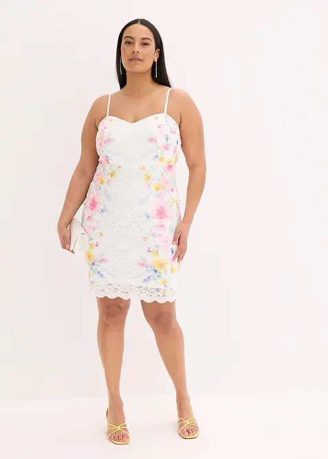 Abito in pizzo con spalline, bonprix