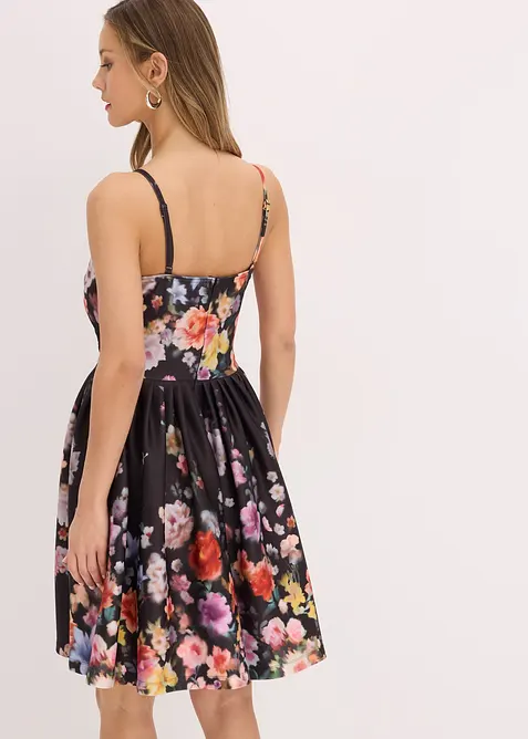 Miniabito con inserto effetto uncinetto, bonprix