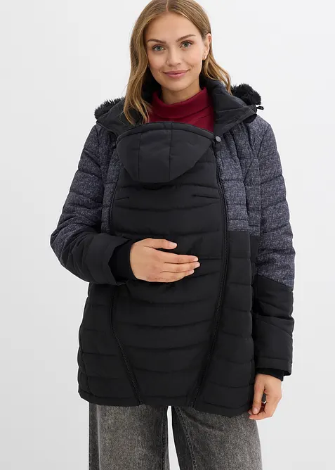 Giubbotto invernale prémaman 3 in 1 con inserto babywearing, bonprix