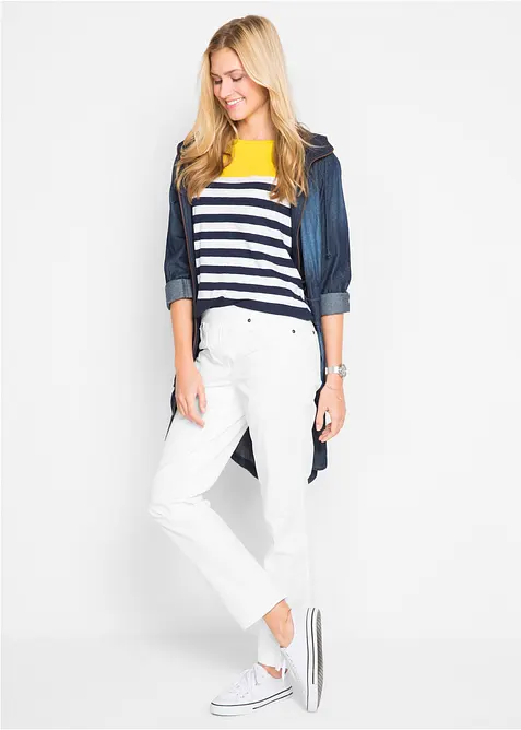 Treggings in twill di misto cotone elasticizzato, bonprix