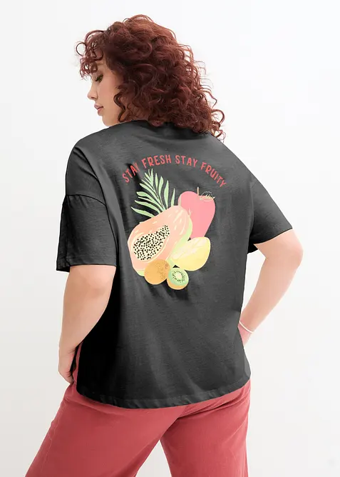 Maxi maglia con stampa, bonprix