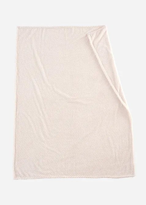Plaid in morbido pile con struttura a nido d'ape, bonprix