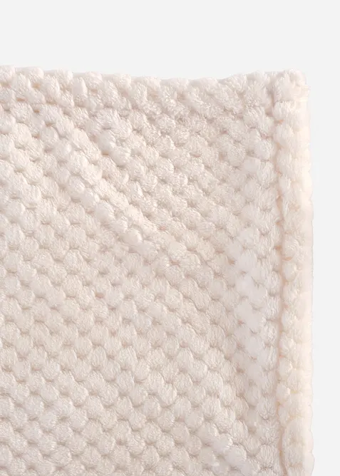 Plaid in morbido pile con struttura a nido d'ape, bonprix