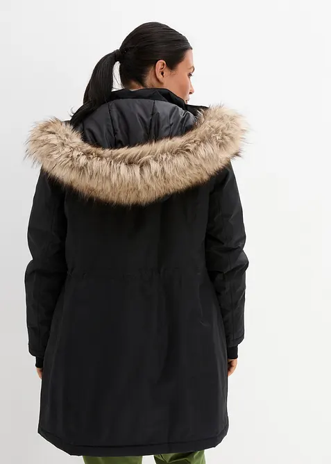 Giubbotto outdoor  impermeabile e caldo con ecopelliccia, bonprix