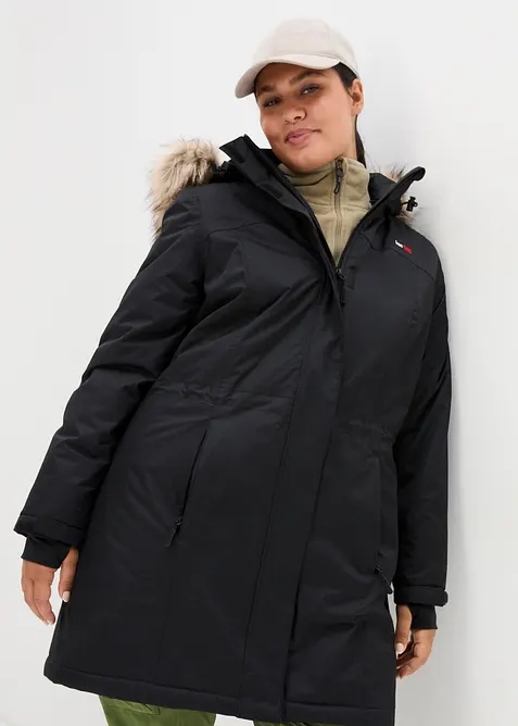 Giubbotto outdoor  impermeabile e caldo con ecopelliccia, bonprix