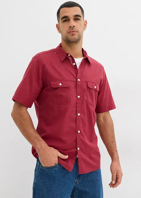 Camicia a maniche corte in puro cotone, bonprix