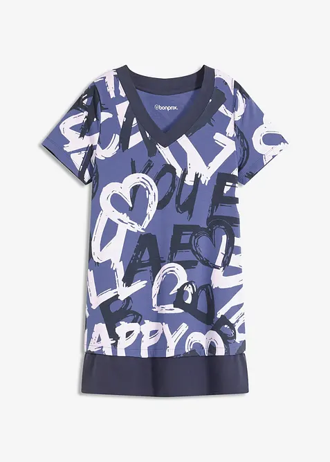 Maglia lunga a maniche corte, bonprix