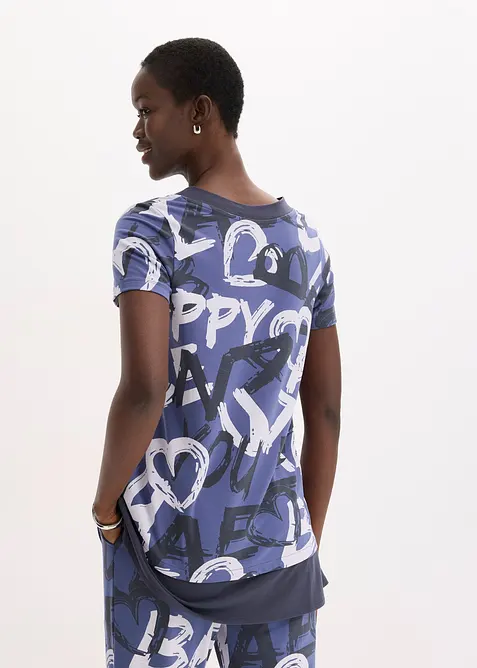 Maglia lunga a maniche corte, bonprix