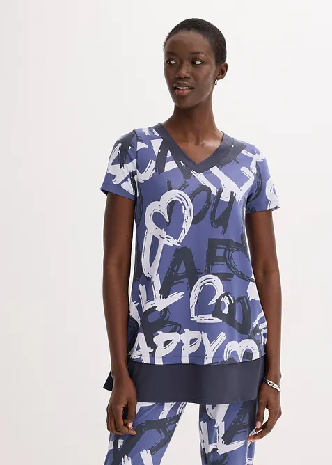 Maglia lunga a maniche corte, bonprix