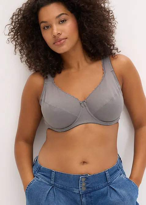 Reggiseno con ferretto e cotone biologico morbido (pacco da 3), bonprix