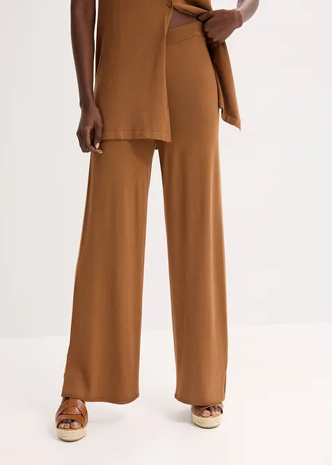 Pantaloni in maglia filato fine, bonprix