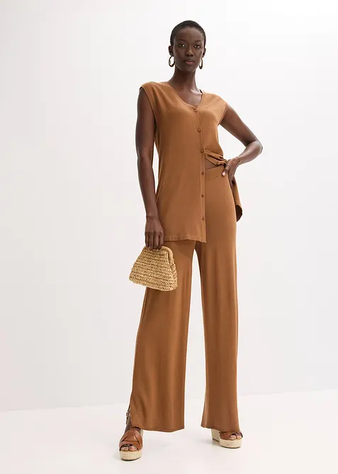 Pantaloni in maglia filato fine, bonprix