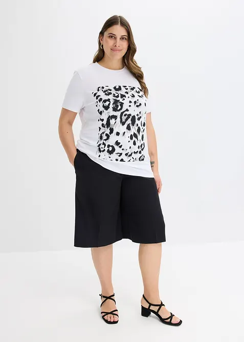 T-shirt con stampa leopardata, bonprix